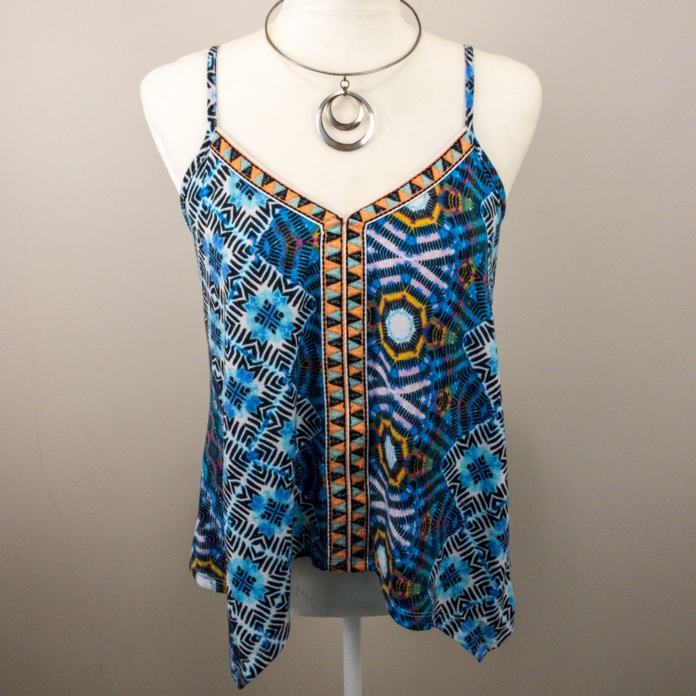 Mason + Mackenzie | Tank Top Blue Small Cute